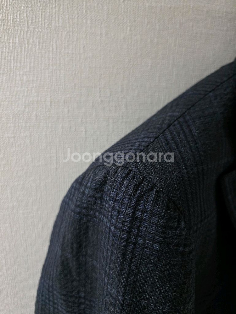 링자켓 뉴벌룬 다크네이비 시어서커 수트--3