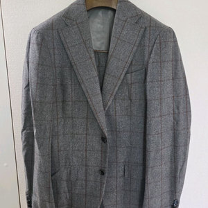 링자켓 브릴라 그레이x브라운 체크 플란넬 수트 / (까사델사르토 일레븐티 라르디니 맨온더분 수트서플라이)