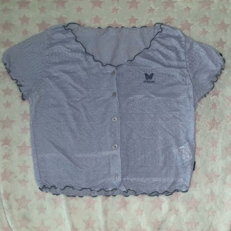 택포) 네스티팬시클럽 한정 크롭티 크롭 가디건--0