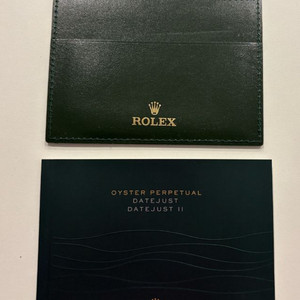 롤렉스 가죽 보증서케이스+데이져스트 책자 정품
