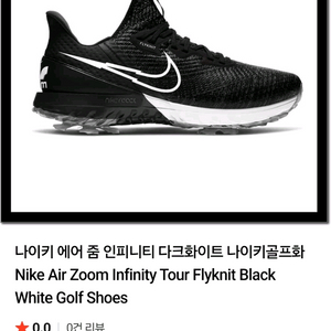 나이키 에어줌 인피니티 투어 남성골프화 블랙270