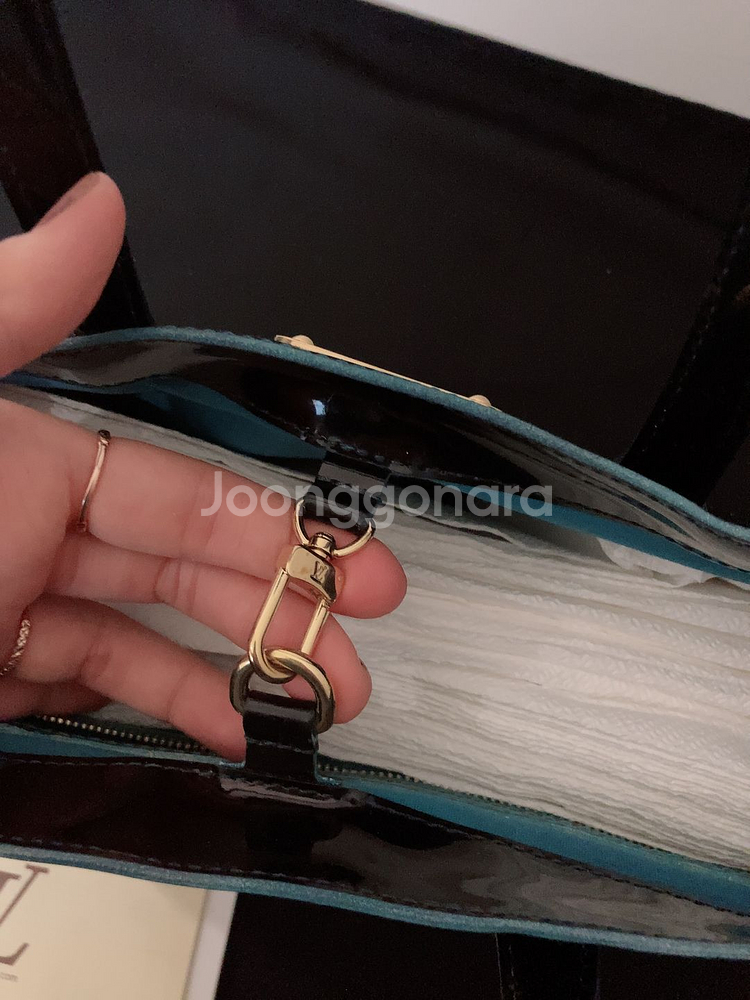 루이비통 베르니 월셔 블랙 토트백--7