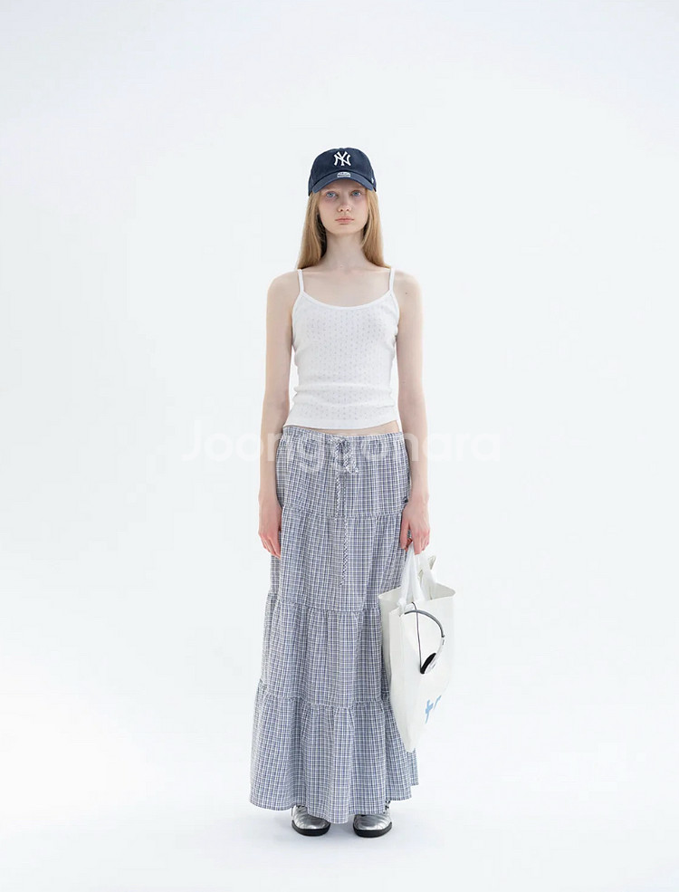 텍토 kenny check skirt_white--0