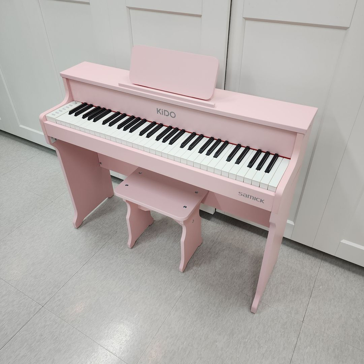 삼익 61건반 어린이 디지털피아노 KiDO 핑크 이미지