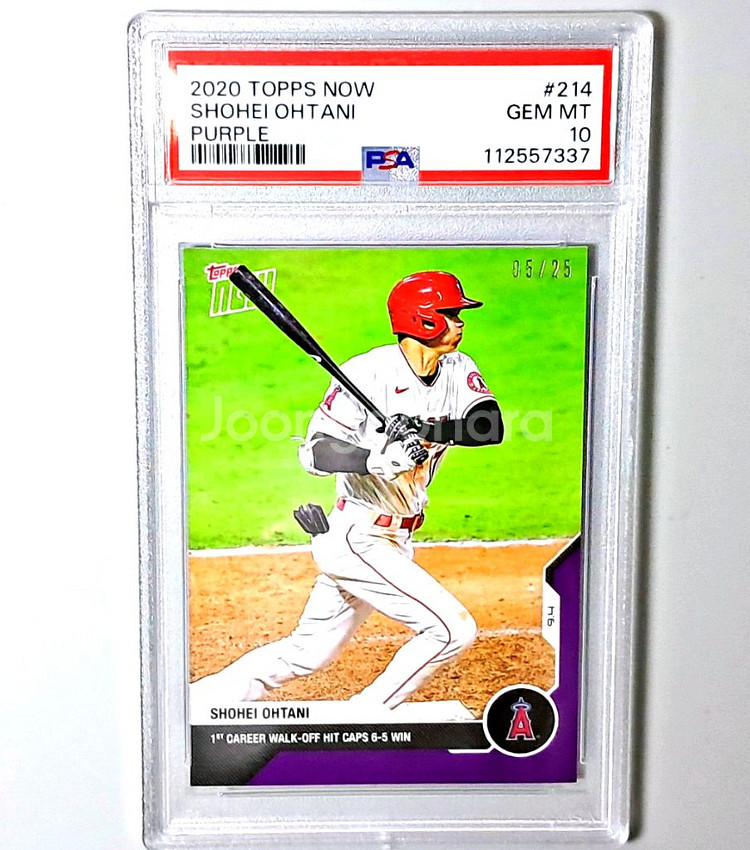 오타니 쇼헤이 탑스 25한정 퍼플 PSA10 카드--0