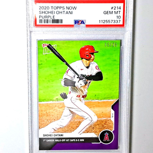 오타니 쇼헤이 탑스 25한정 퍼플 PSA10 카드