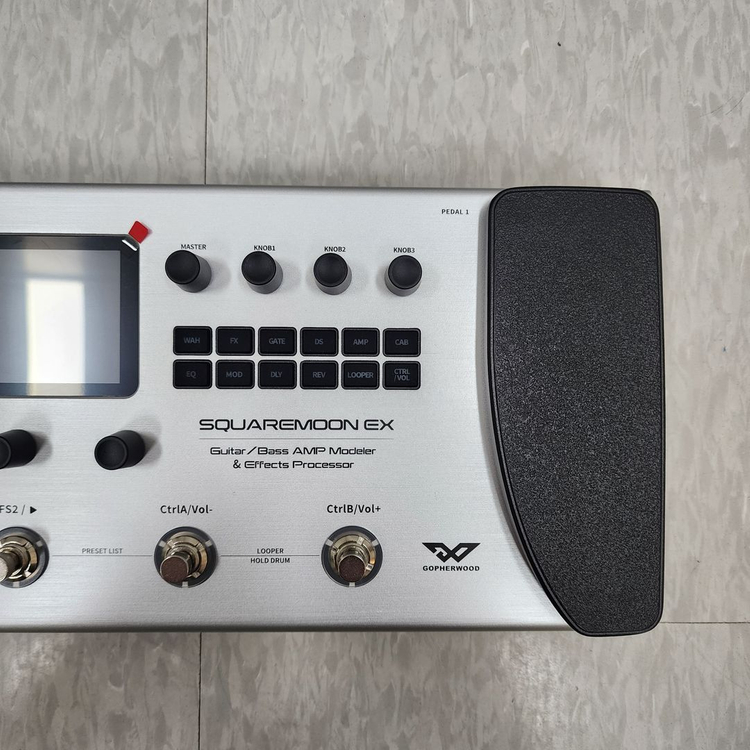 고퍼우드 충전식 Guitar 멀티이펙터 스퀘어문Ex--5