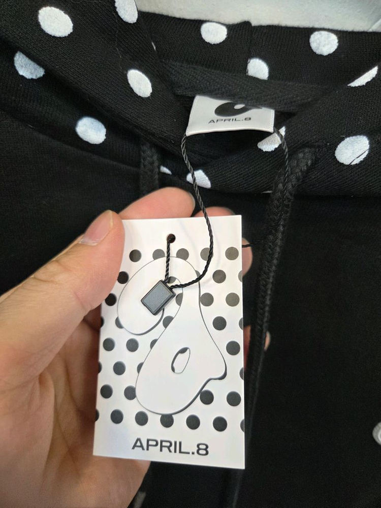 에이프릴에잇 도트모자 후드티 L 이미지