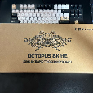 현재 가장 빠른 래피드트리거키보드 octopus 8k