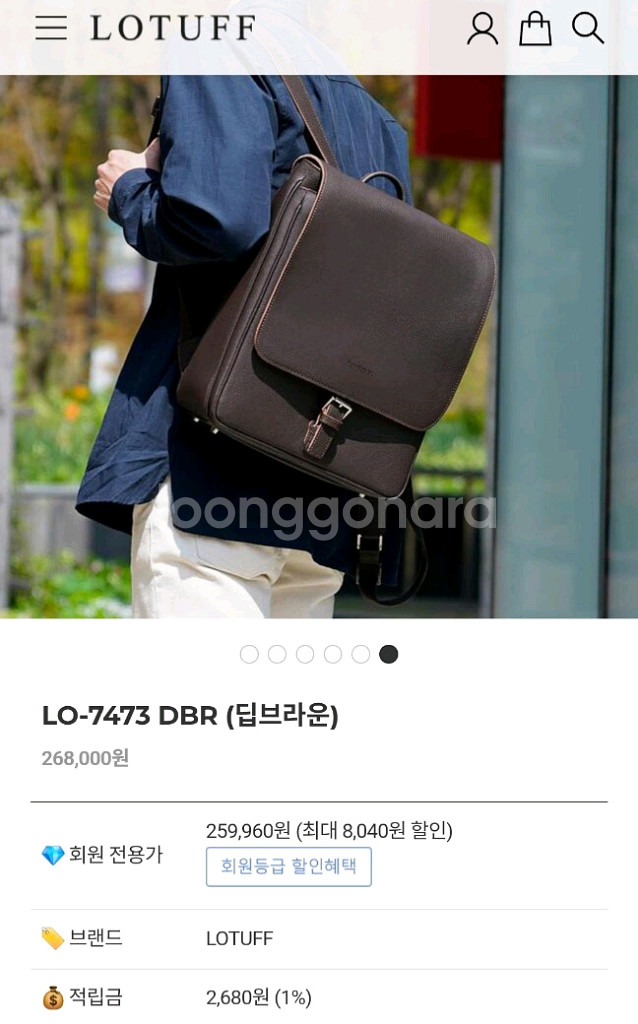 로터프 가죽백팩--5