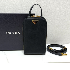 (내장칩/A+)프라다 사피아노 미니 폰홀더 크로스백