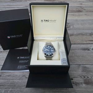 태그호이어 아쿠아레이서 칼리버5 오토매틱 검판 43MM