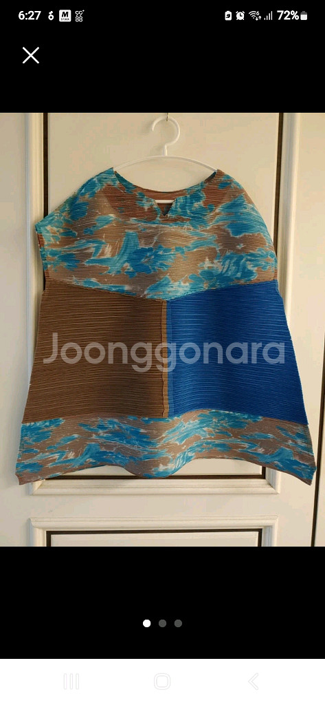 플리츠 여성 상의--1