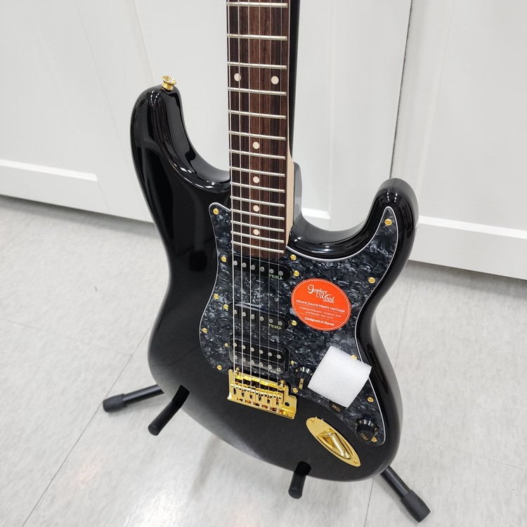고퍼우드 스트랫 일렉기타 S-classic V 블랙--3
