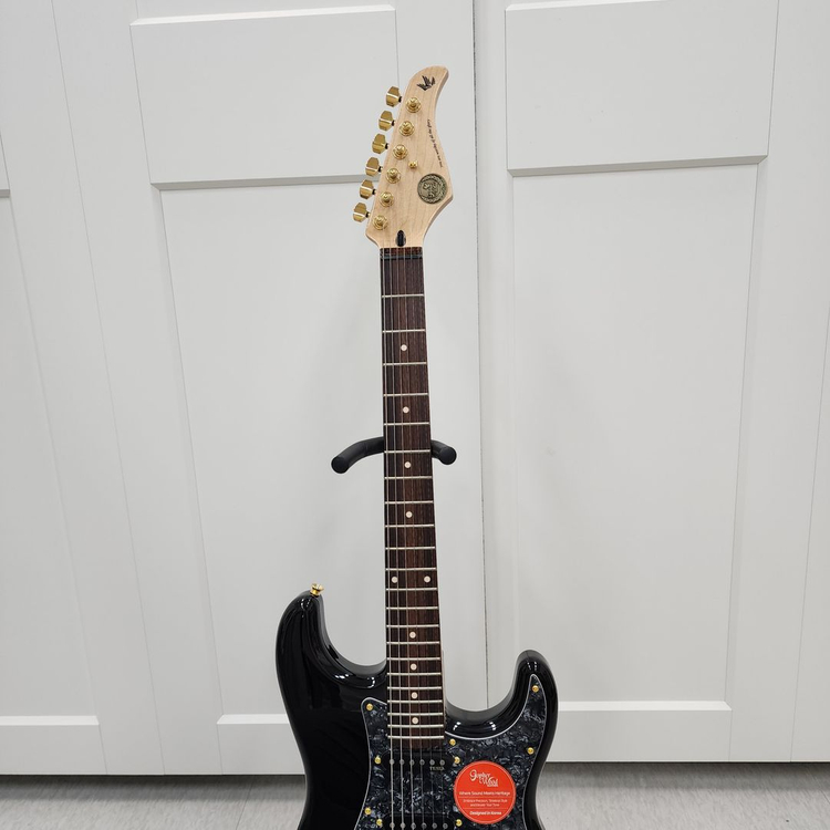 고퍼우드 스트랫 일렉기타 S-classic V 블랙--6