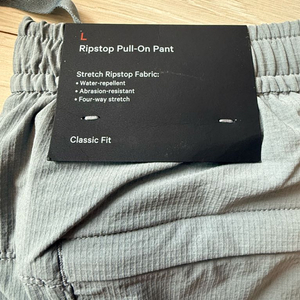 룰루레몬 립스탑 풀온 팬츠 L