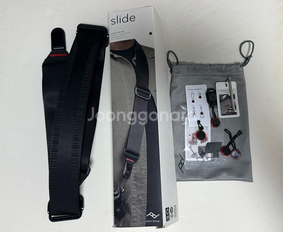 픽디자인 스트랩 슬라이드 블랙--1