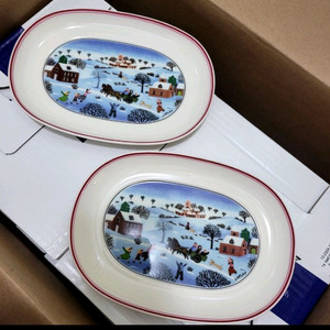 빌보 크리스마스 피클 접시