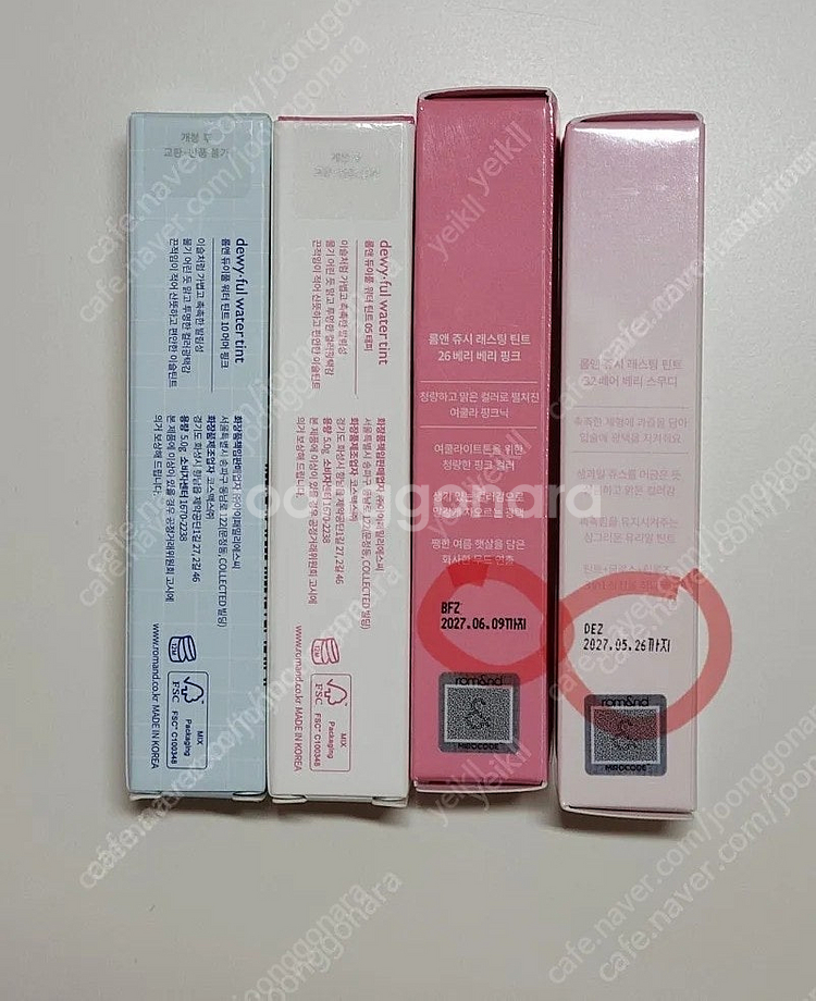 미개봉 롬앤 틴트 모음 구버전 쥬시래스팅 듀이풀 워터--2