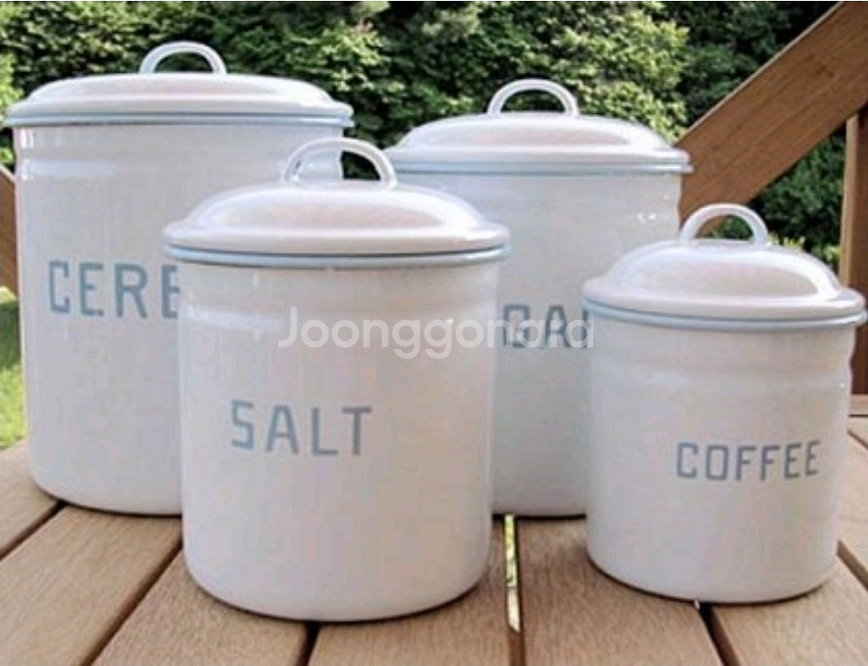 (구합니다)법랑 용기 /법랑 쌀통 구합니다 (홈스테드)--2