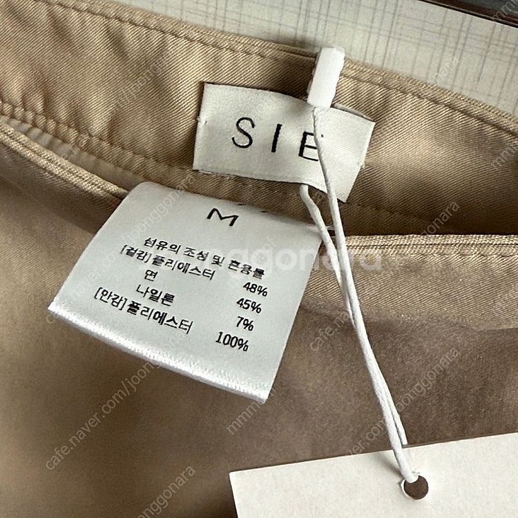 시에 SIE 아렌 코튼 패널 스커트 / 베이지 M--3