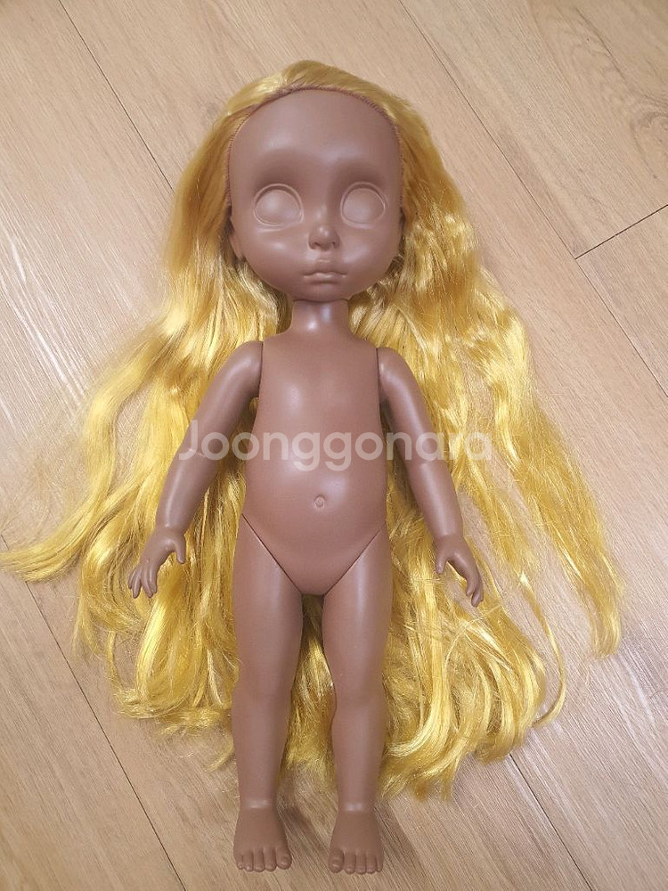 디즈니 베이비돌 라푼젤 43번 도색 염색 라푼젤 인형--0