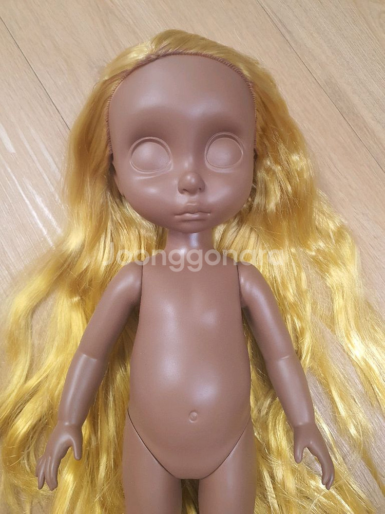 디즈니 베이비돌 라푼젤 43번 도색 염색 라푼젤 인형--4