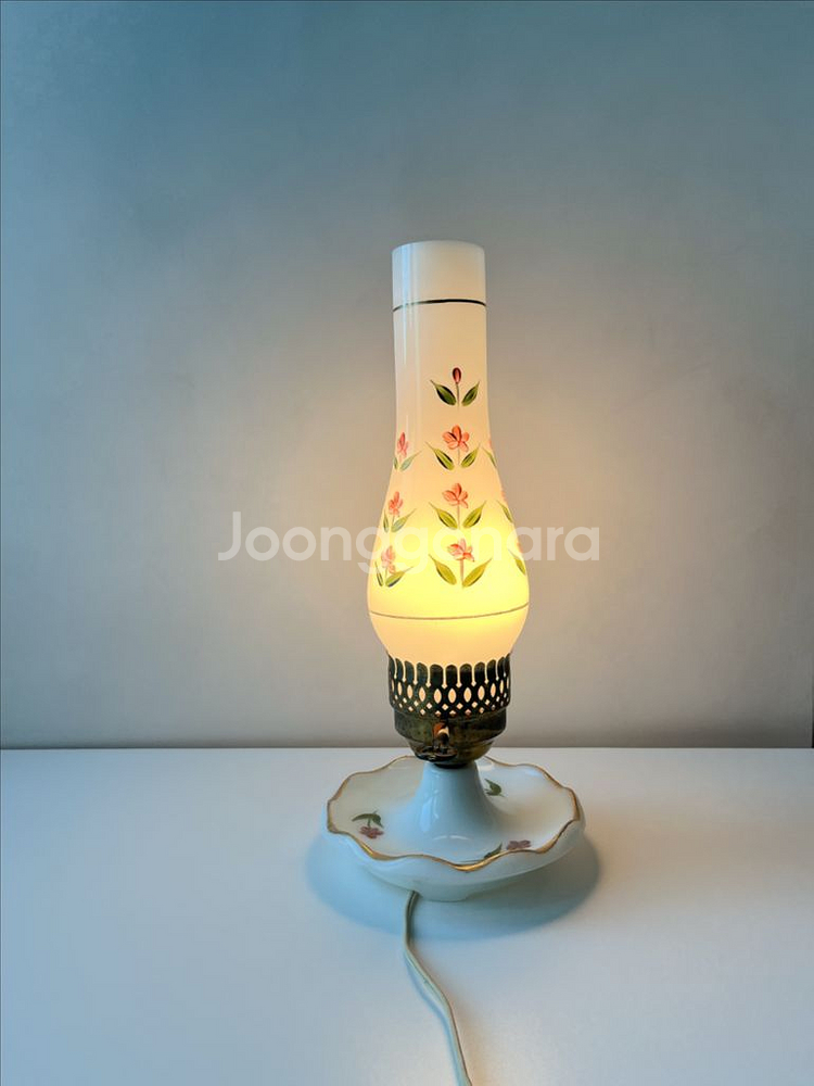 빈티지 밀크글라스 램프 조명--5