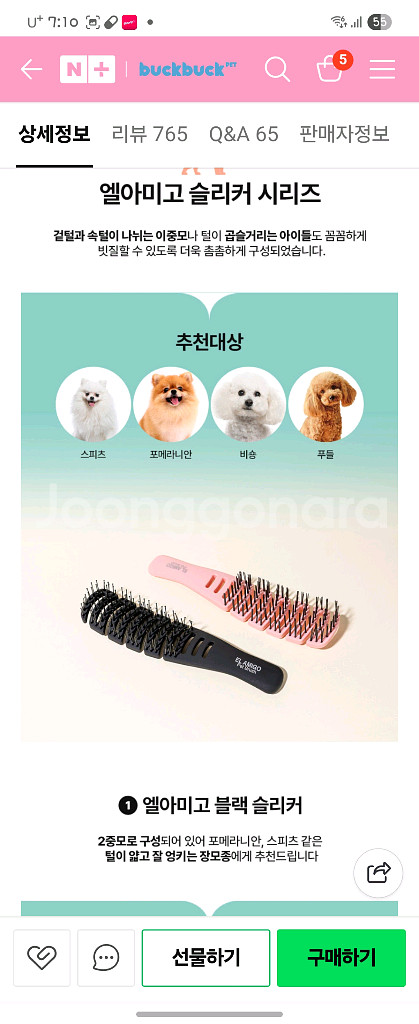 강아지 빗--3