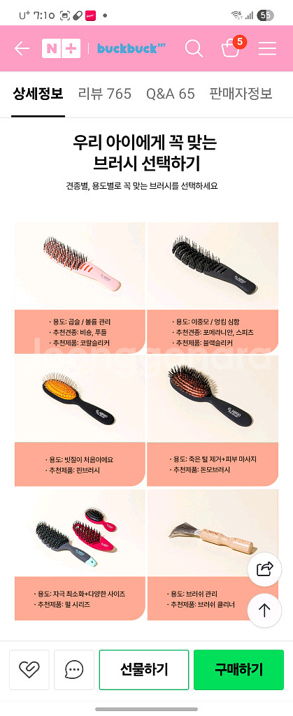 강아지 빗--6