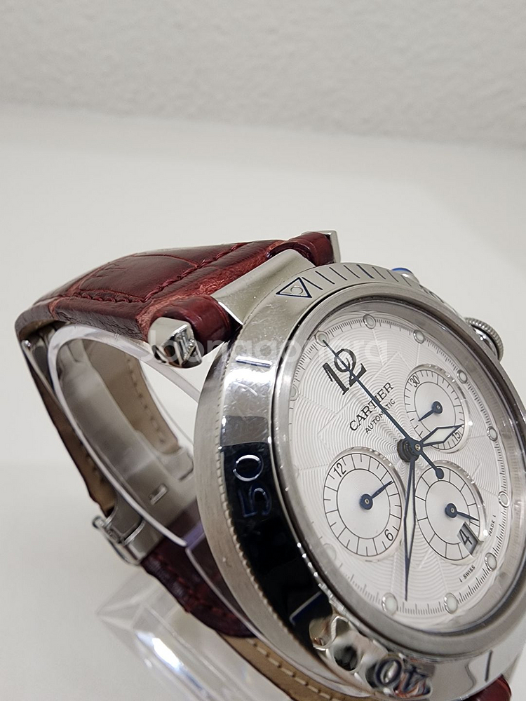 까르띠에 파샤 오토매틱 스틸 시계 38mm 2113--5