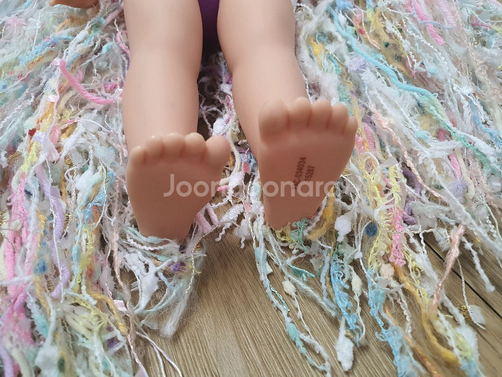 무지개색 머리 양모 털실 디즈니 베이비돌 라푼젤 애니메--5