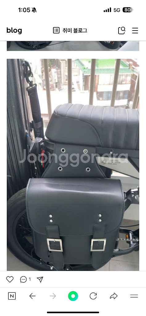 오토바이 사이드백 새상품 전기자전거가능--0