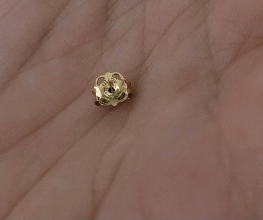 14k 미니골드 자개 귀걸이--4