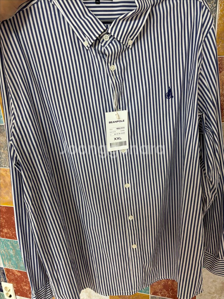빈폴 남성 에센셜 스트라이프 셔츠. 2xl--1