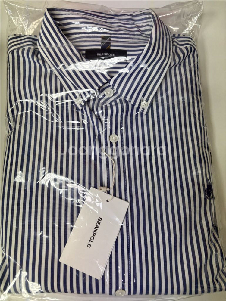 빈폴 남성 에센셜 스트라이프 셔츠. 2xl--2