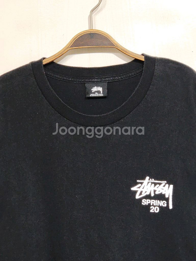 (XL) 스투시 반팔티 블랙 빅로고 티셔츠 아메카지--1