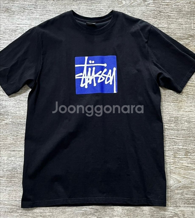 [M] 스투시 스탁 박스 로고 티셔츠--0