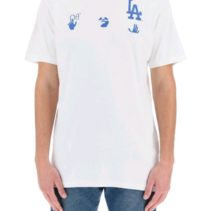 오프화이트 x MLB LA 다저스 반팔 티셔츠 XL
