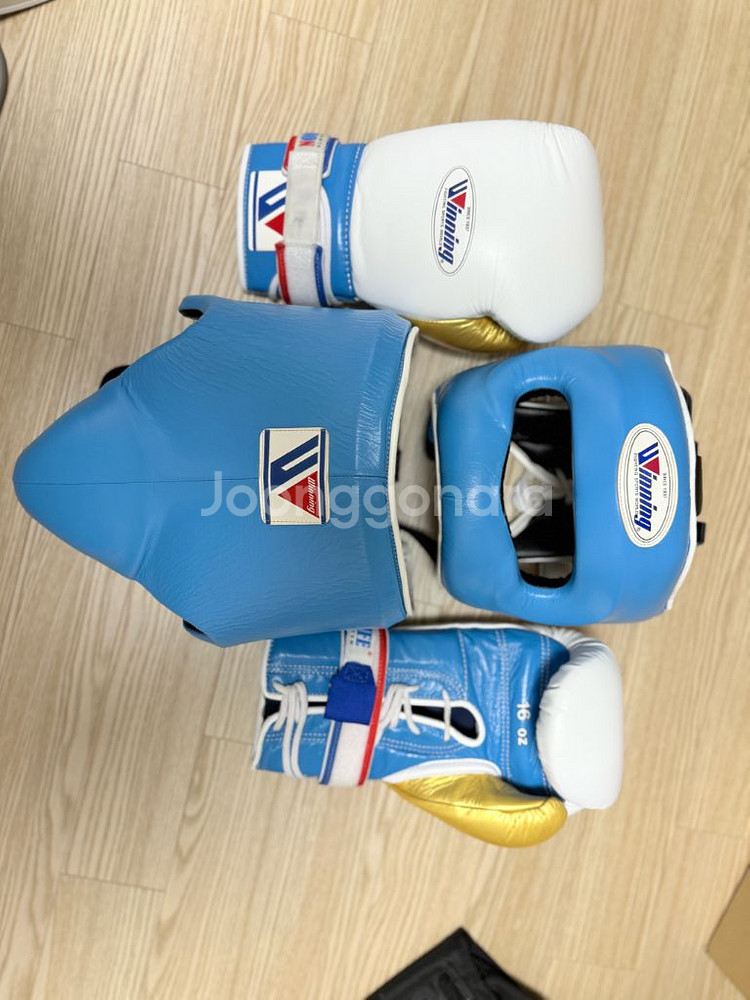 위닝 커스텀 스카이블루 스파링세트 16온스--0