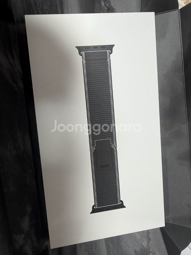 애플워치 티타늄 트레일루프 블랙/차콜 M/L 미개봉--0