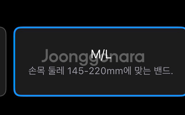 애플워치 티타늄 트레일루프 블랙/차콜 M/L 미개봉--2