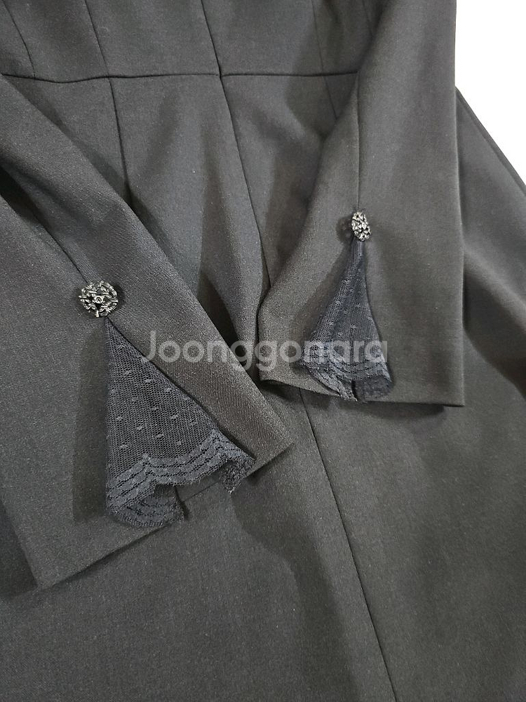 [55] 잇미샤 포멀 카라 원피스 다크네이비--7