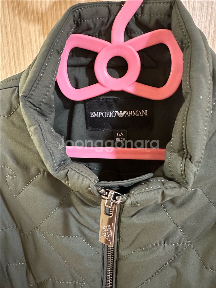 엠포리오 아르마니 키즈 퀼팅 자켓 6Y--1