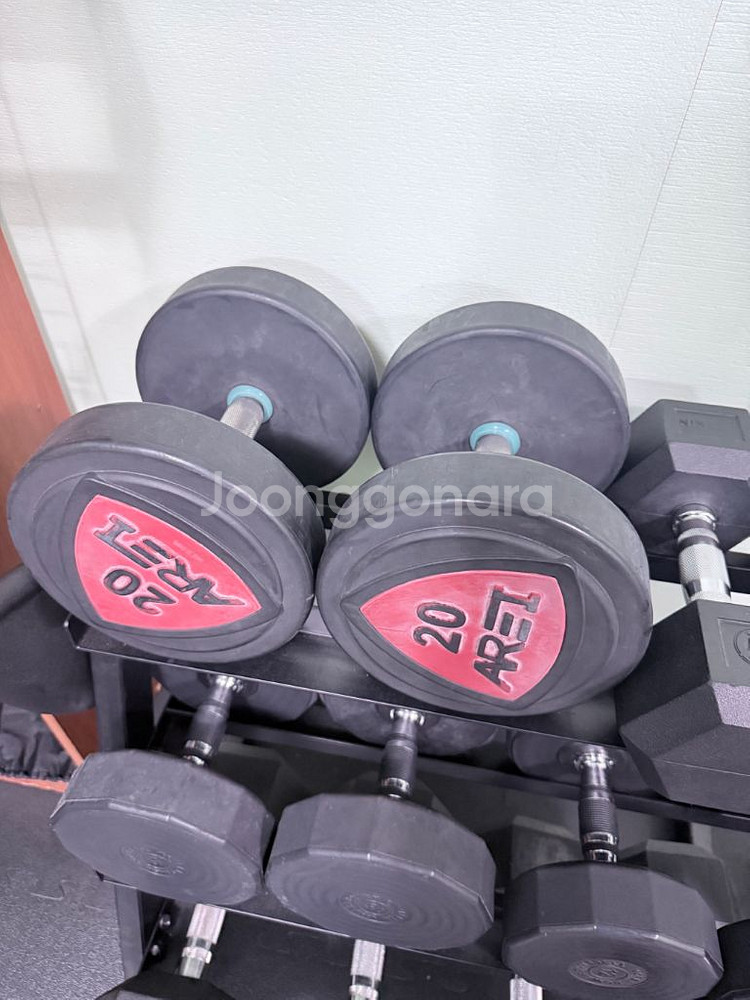 우레탄 덤벨 20kg 2개--0