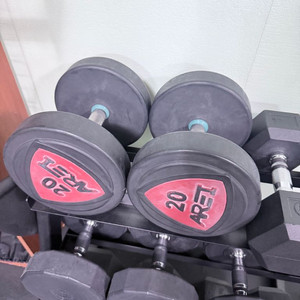 우레탄 덤벨 20kg 2개