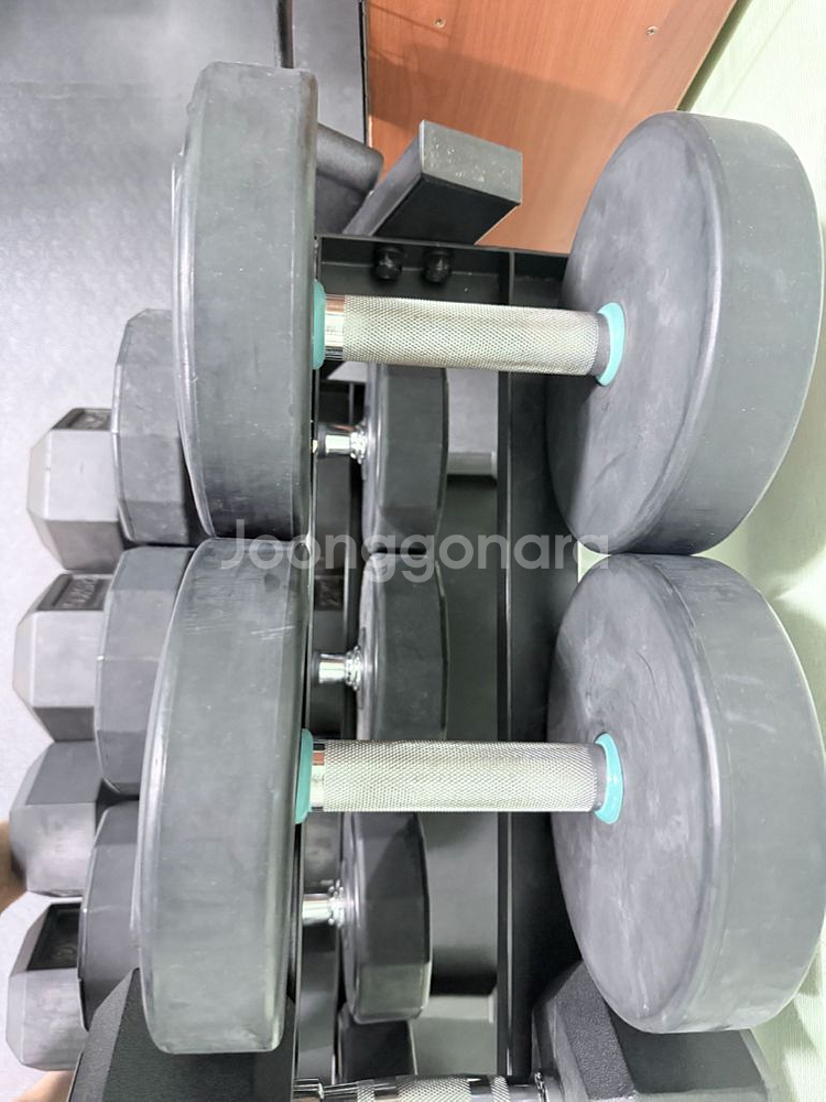 우레탄 덤벨 20kg 2개--1