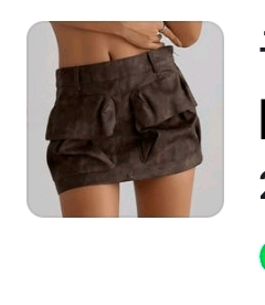 레더 로우 스커트 새상품 택포--6