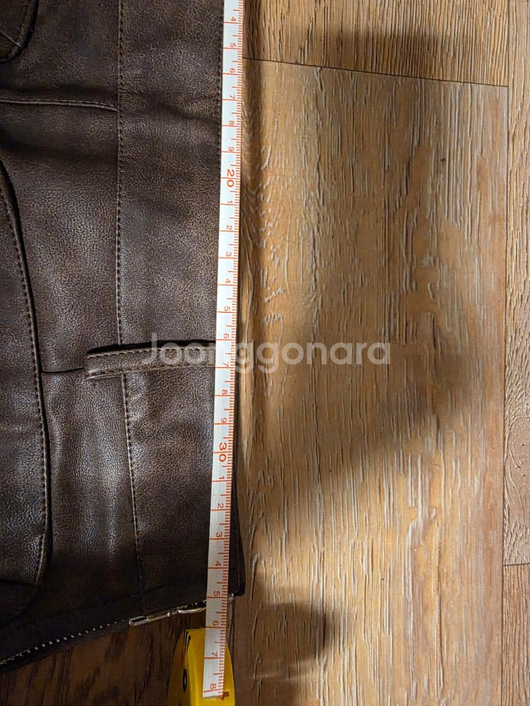 레더 로우 스커트 새상품 택포--10