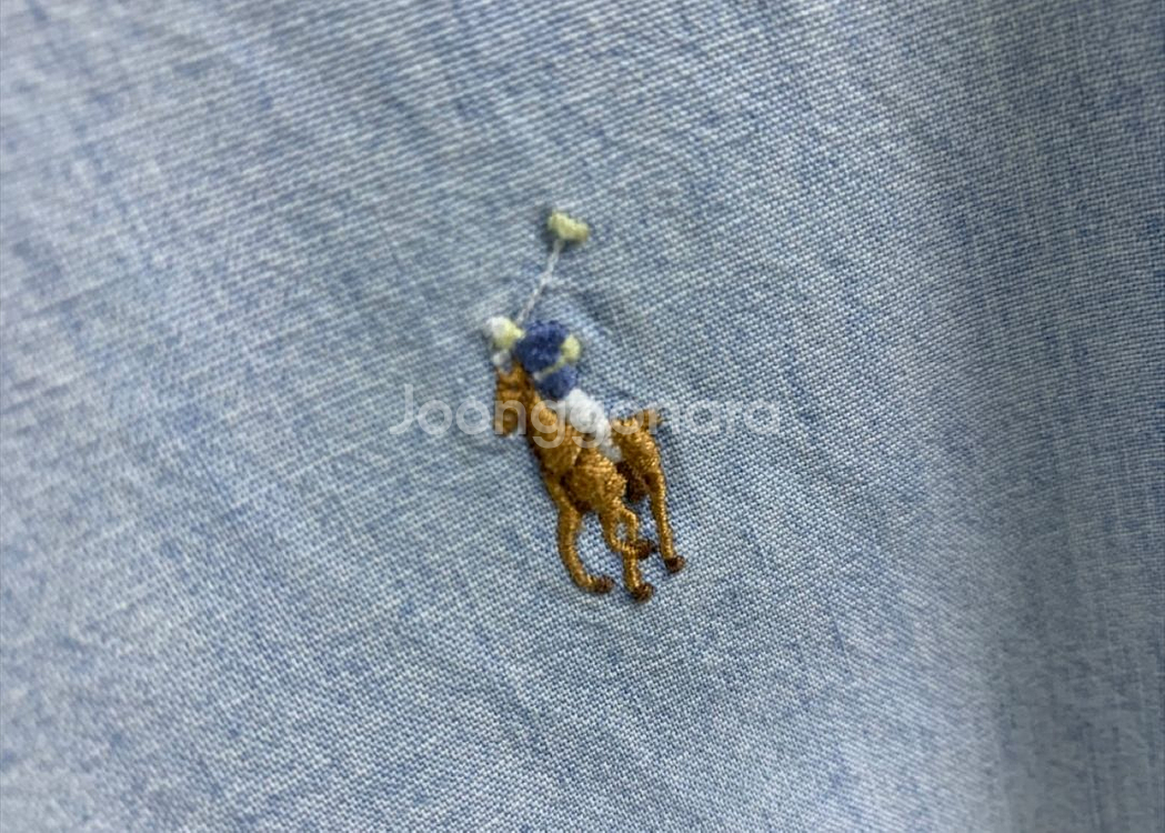 폴로 랄프로렌 연청 데님셔츠 미듐 100사이즈--5